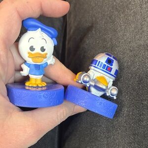 McDonalds Disney 70th Anniversary Happy Meal Toy R2 D2 & Donald Duck Star Wars